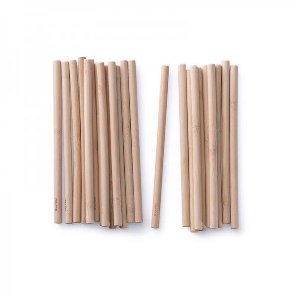 Pajitas de bambú uniformes (6 uds.)