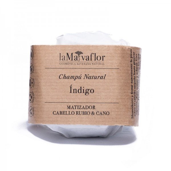Champú sólido índigo para pelo rubio...
