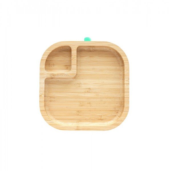 Plato de bambú baby cuadrado con un...