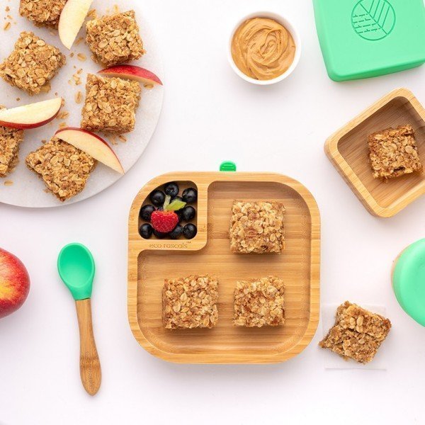 Plato de bambú baby cuadrado con un...
