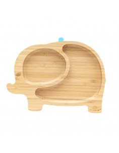 Plato de bambú elefante