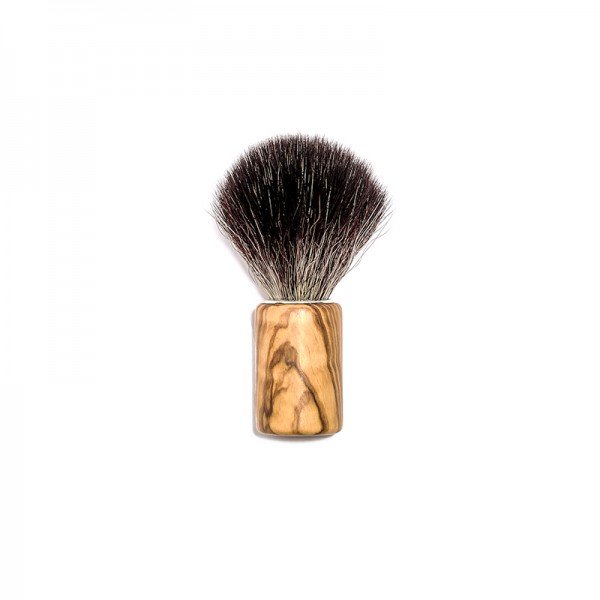 Brocha de afeitado de madera de olivo