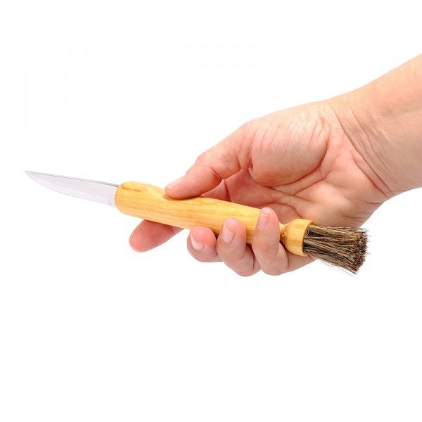 Cuchillo para setas con pincel