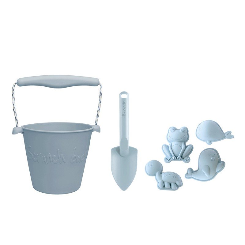 Set de cubo, pala y moldes en silicona