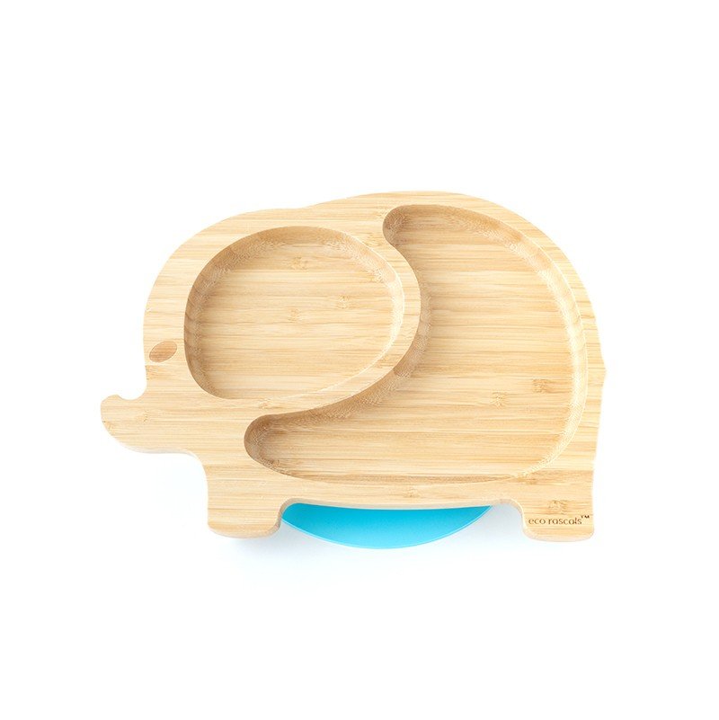 Plato de bambú elefante