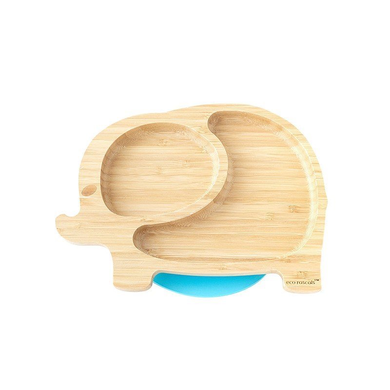 Plato de bambú elefante
