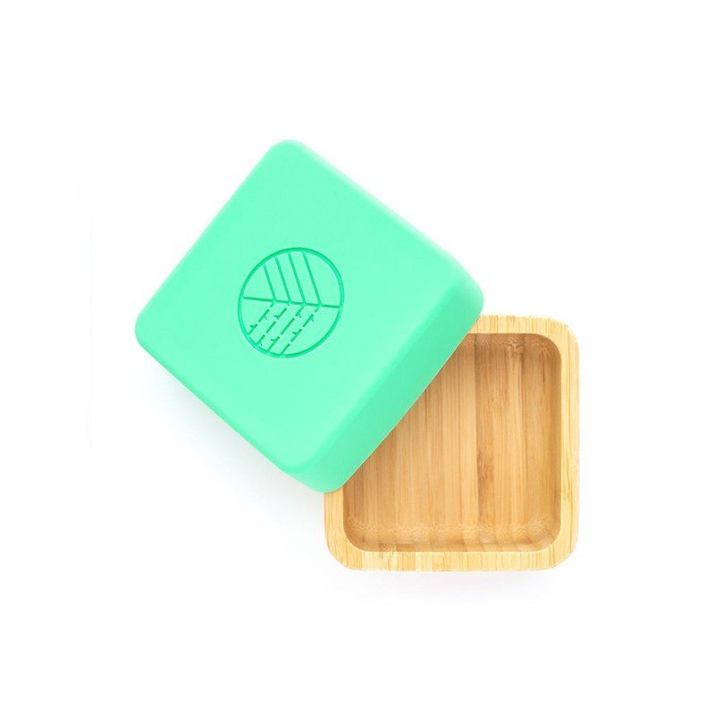 Caja snack de bambú (dos unidades) en varios colores