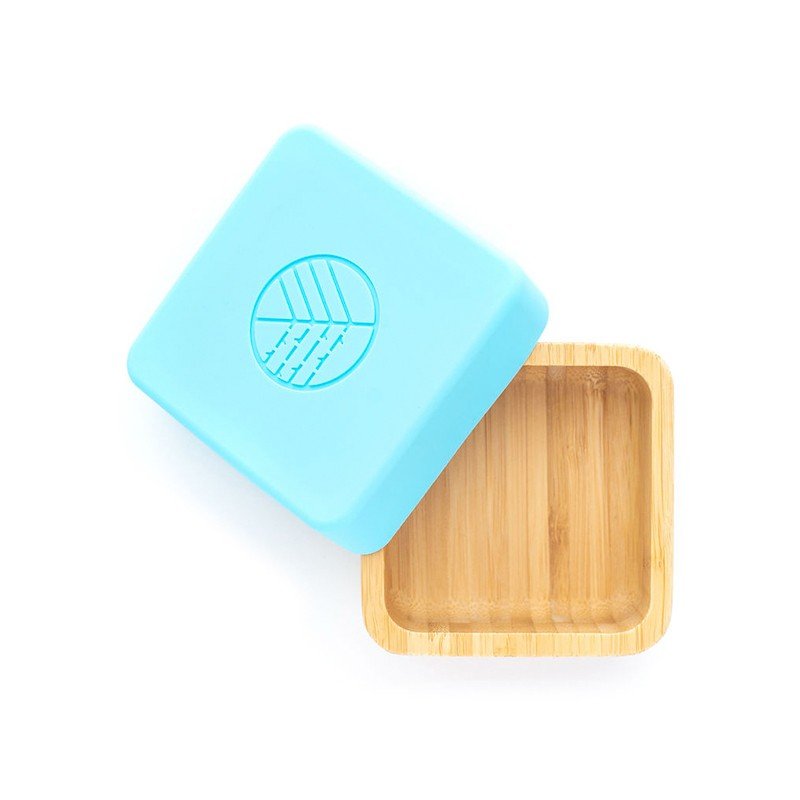 Caja snack de bambú (dos unidades) en varios colores