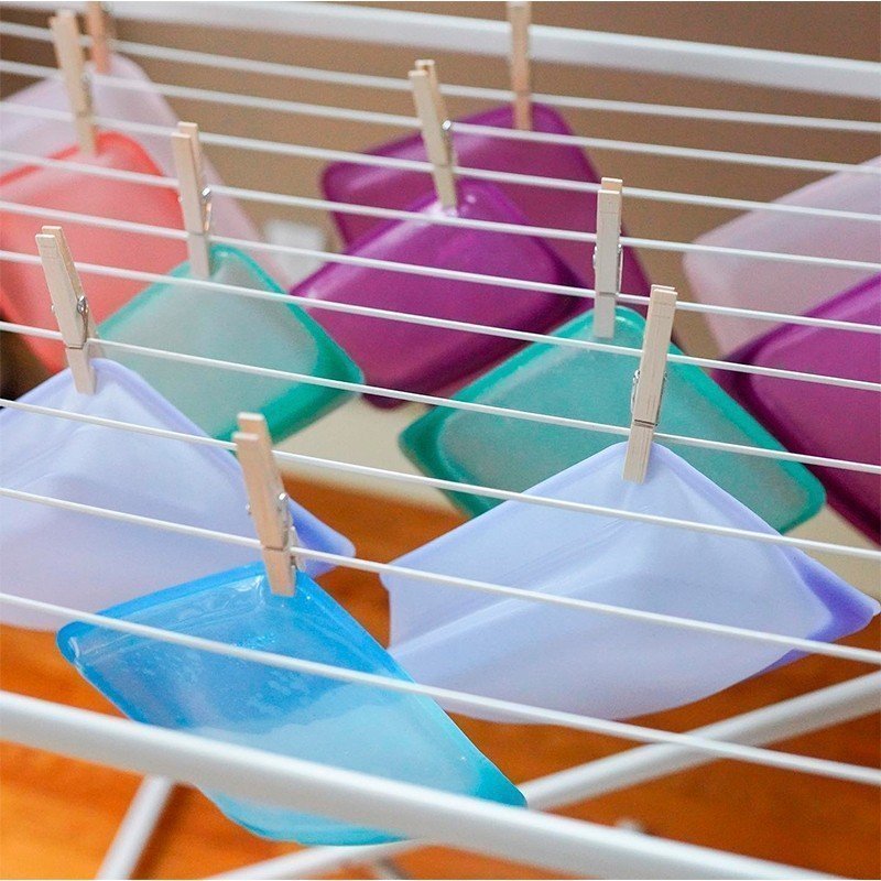 Bolsa de silicona para alimentos reutilizable Stasher mediana