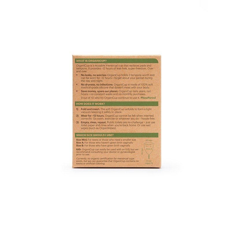 Copa Menstrual ecológica Organicup (3 tallas)