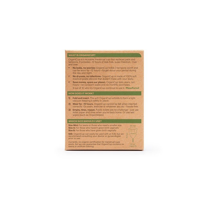 Copa Menstrual ecológica Organicup (3 tallas)