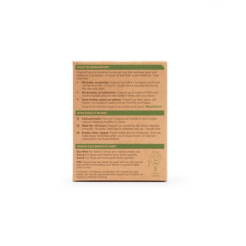 Copa Menstrual ecológica Organicup (3 tallas)