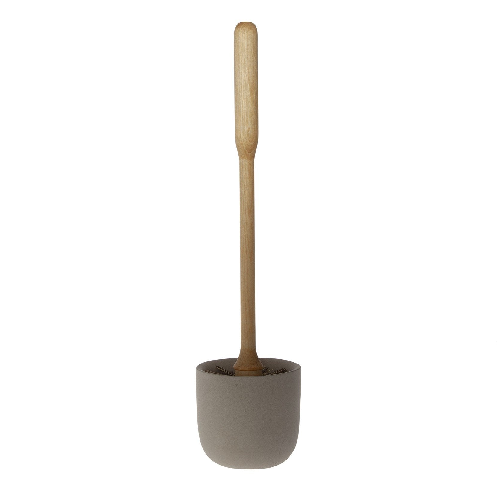 Cepillo de baño, con copa de hormigón